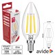 Lampada Led E14 4w Vela Filamento 2700k 470lm - AVIDE