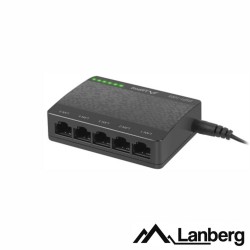 Hub Rj45 Switch 5 Portas 1GB/s Rede Ethernet - Lanberg