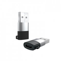 Adaptador USB "A" Macho - USB "C" Fêmea - XO
