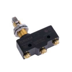 Microswitch C/ Rolamento Transversal SPDT 15A/250VAC ON-(ON) IP40 - HIGHLY