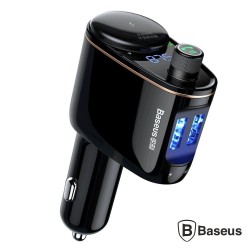 Transmissor Fm - Bluetooth 2usb C/ Ficha Isqueiro - BASEUS