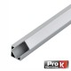 Perfil Alumínio P/ Fita LEDs 27x13mm de Canto - 2Mt