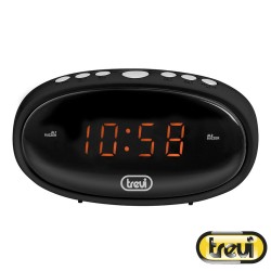 Relógio Despertador Digital Preto - TREVI