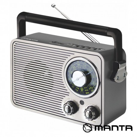 Radio Portatil 5w Fm/Usb/MicroSd/Aux - MANTA