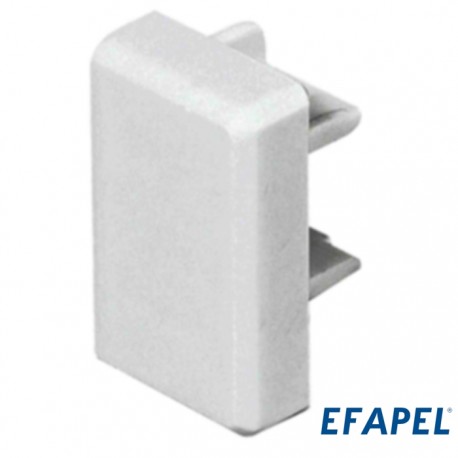 Topo P/ Calha 16x10mm Branco - Efapel 10025ABR