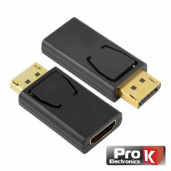 Adaptador Displayport Macho / HDMI Fêmea - Prok