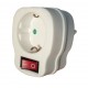 Tomada Comutada C/ Interruptor Branco 230V 16A