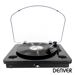 Gira-Discos 33/45/78rpm Vintage 5w Preto - Denver