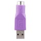 Ficha Adapt. Usb / Mini Din - Ps2 Femea