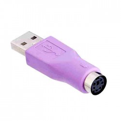 Ficha Adapt. Usb / Mini Din - Ps2 Femea