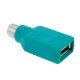 Adaptador USB fêmea / PS/2 macho