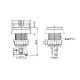 Interruptor Pulsador (Spdt) On-On 12v 1A, Verde