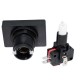 Interruptor Pulsador (Spdt) On-(On) 16A/250V AC 41x23mm, Ø24mm, Luminoso (sem lâmpada) - Verde