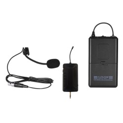 Microfone S/ Fios Auricular C/ Receptor UHF 500-999Mhz