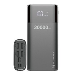 Bateria PowerBank USB c/ Ficha Micro USB+USB-C Lightning