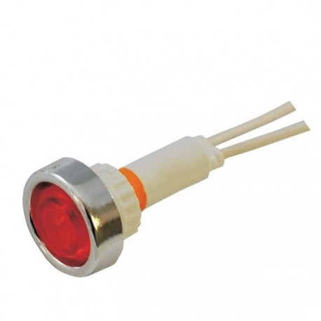 Indicador Luminoso 220v Redondo com Fios – LARANJA