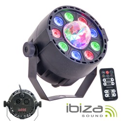 Projetor Luz C/ 9 LEDS RGBW DMX - IBIZA