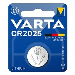 Pilha Lítio Botão CR2025 3V Blister VARTA