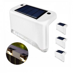 Conjunto 4 Candeeiros LED P/ Exterior C/ Painel Solar