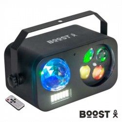 Projetor LED 3em1 Astro Gobo Strobe RGBW DMX IRC BOOST