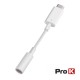 CABO USB-C MACHO / JACK 3.5MM 11MM BRANCO PROK