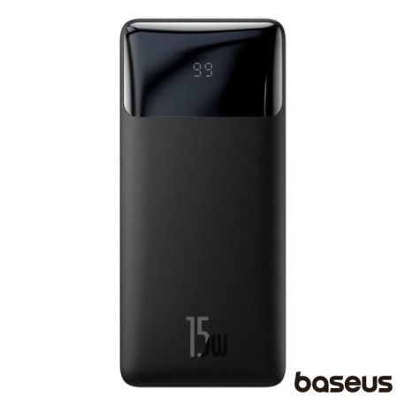 Powerbank 30000MAH PD QC 15W 4X USB Preto - BASEUS