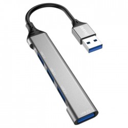 Hub USB-A com 1X USB-A 3.0 + 3X USB-A 2.0