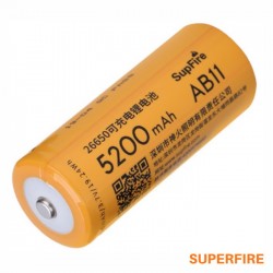 Bateria Lítio 26650 3.7V 5200MAH - SUPERFIRE