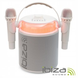 Coluna Portátil C/ 2x Micro S/ Fios 120W BT/AUX/USB/SD/COAX