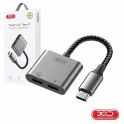 Adaptador USB-C Macho p/ 2xUSB-C 27W QC+AFC+PD XO