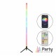 Tubo LED RGB 1.1M Bluetooth c/ Suporte Preto PARTY