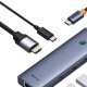 Hub USB-C P/ 3X USB-A / HDMI / USB-C PD E RJ45 ULTRAJOY