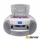 Rádio Portátil FM/CD/AUX/CASSETES Colunas 2X15W DENVER