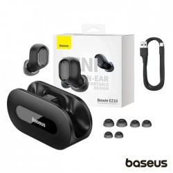 Auriculares Earbuds TWS Bluetooth 5.3 BOWIE Preto - BASEUS