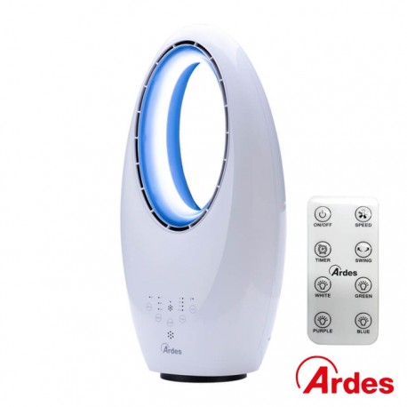 Ventoinha Sem Pás 60w Branca c/ Luz LED - ARDES