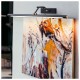 Candeeiro LED 9W 990lm 500mm 4000K IP44 Preto - ADVITI