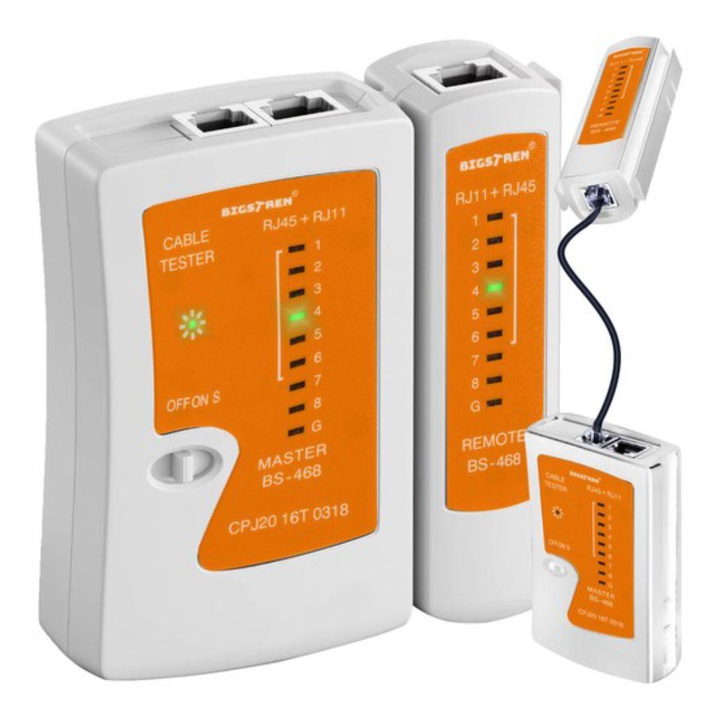 Testador de Cabos Rede RJ45, RJ12, RJ11, BNC, Cabo Coaxial ...