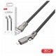 Cabo USB-A Macho 4 em 1 P/ USB-C e Lightning PD 60W 1m XO