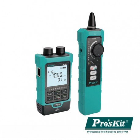 Medidor de Fibra Óptica C/ Testador RJ45 - PROSKIT