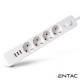 Extensão Elétrica 4x Schuko +3 USB C/ Interruptor 1.5m - ENTAC
