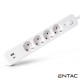 Extensão Elétrica 4x Schuko +3 USB C/ Interruptor 1.5m - ENTAC