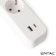Extensão Elétrica 4x Schuko +3 USB C/ Interruptor 1.5m - ENTAC
