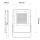 Foco LED Industrial 100W 230V 4000K 16000lm Cinza IP65 AVIDE