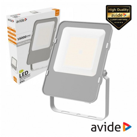 Foco LED Industrial 100W 230V 4000K 16000lm Cinza IP65 AVIDE