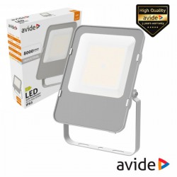 Foco LED Industrial 100W 230V 4000K 16000lm Cinza IP65 AVIDE