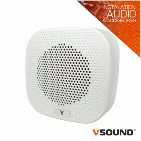 Coluna de Parede 8ohm/100V 5" 6W Branco - VSOUND