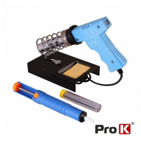 Kit Soldadura Ferro 30/70W Dessoldador/Suporte/Solda