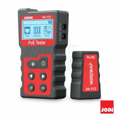 Testador de Cabos RJ45 e PoE 48V 120W - JOIN