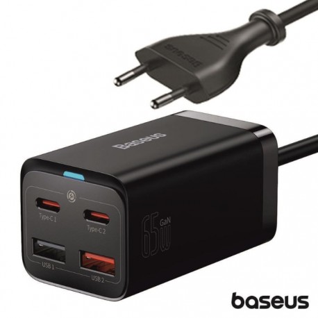 Carregador de Mesa GaN3 PRO 2x USB-A / 2x USB-C 65W BASEUS
