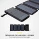 Power Bank Universal 10.000 mAh Magnetic + 4 Painéis Solares Preto - COOL